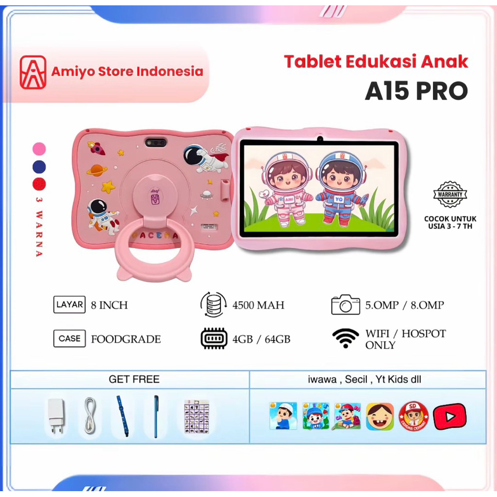 Amiyo A15 pro / amiyo pro/ tablet edukasi anak/tab edukasi anak