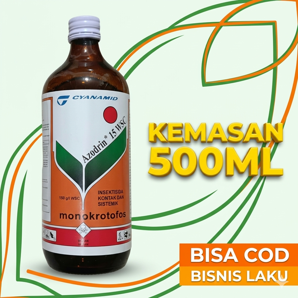 Azodrin 500 ml/ Asodrin 500ml- Insektisida Kontak dan Sistemik Lambung
