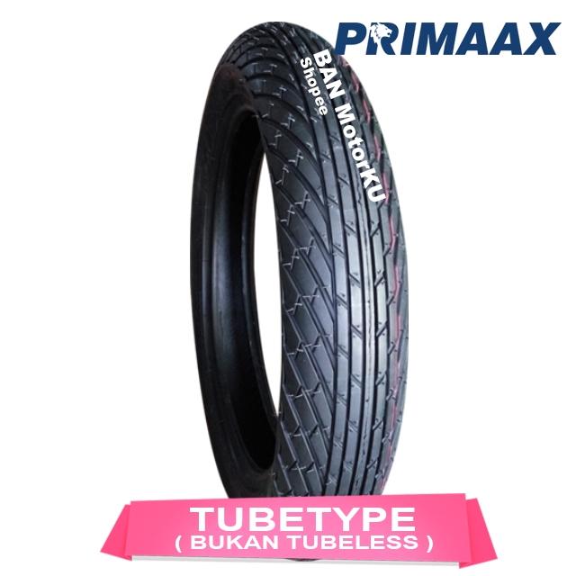 Primaax Rain Attack SK 02 ( SK02 ) ukuran 50/100-14 Ban Motor Tubetype (Tidak Tubeless) Baby look