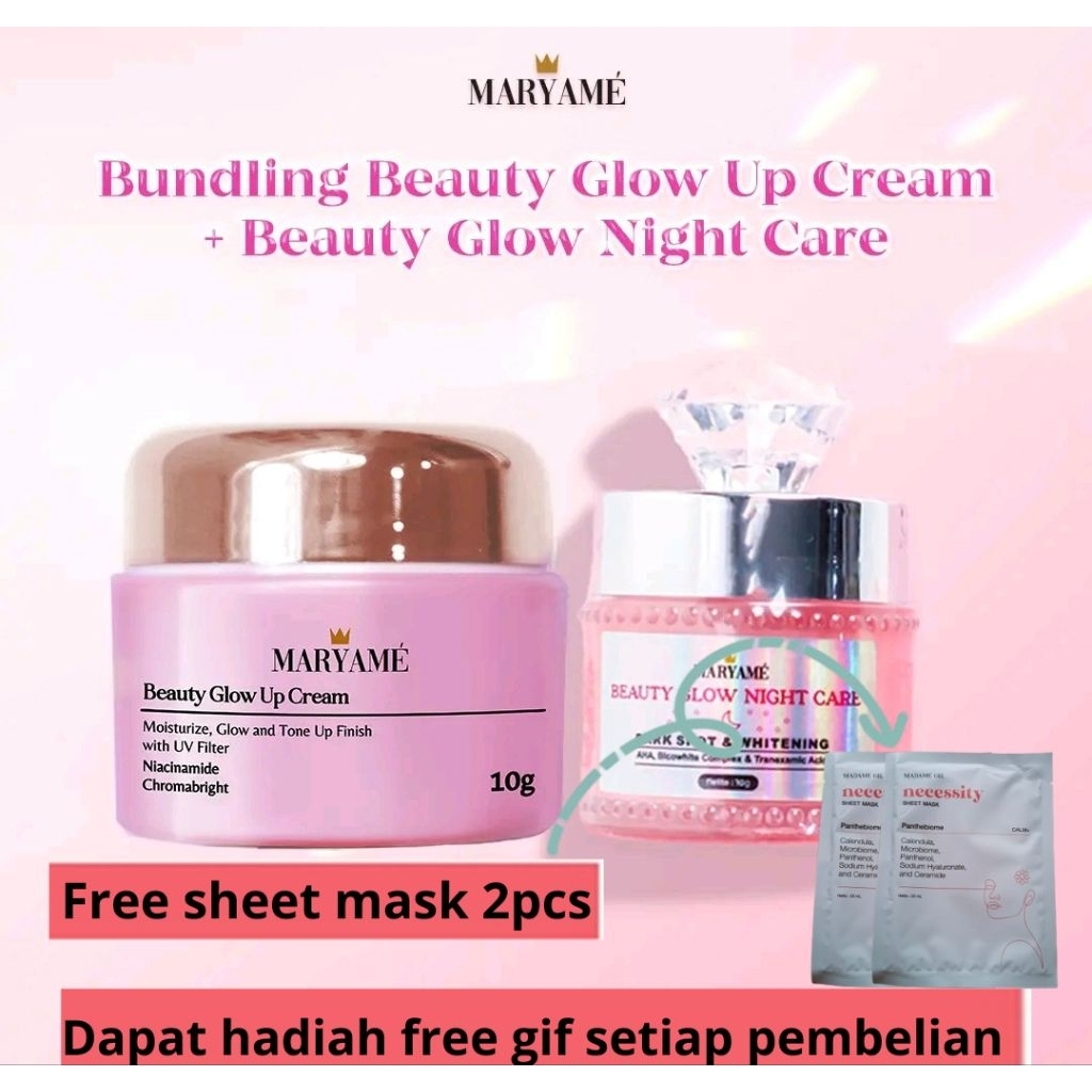 [GRATIS 2 SHEET MASK] Maryame Beauty Glow Up Maryame Beautee Original