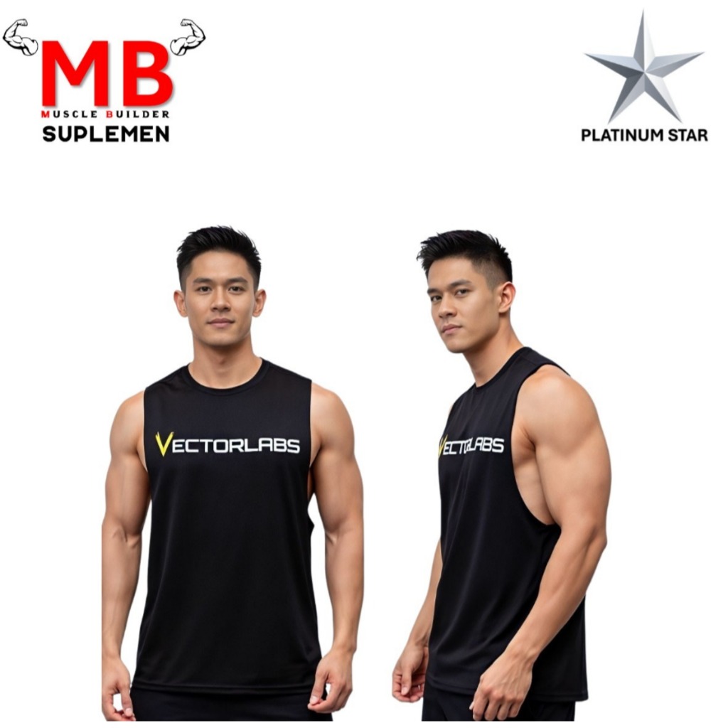 Singlet Gym Kaos Dalam Pria Laki-Laki Fitness Laki Olahraga Fitnes Susu Whey Protein Isolate Mass Ga