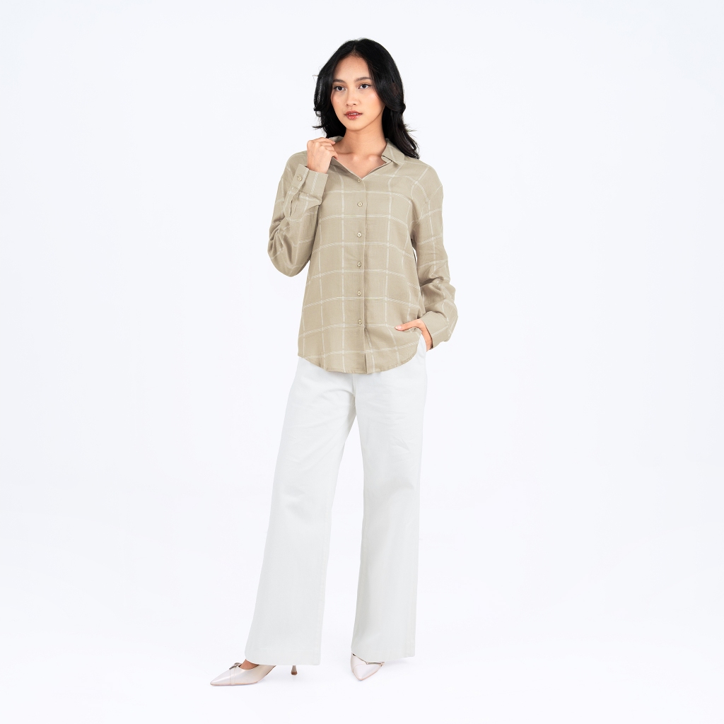 Benhill Kemeja Wanita Linen Panjang New Colors