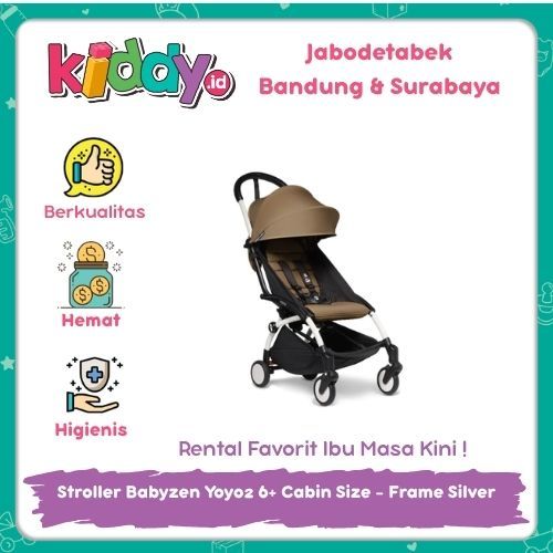 SEWA DI KIDDY.ID  Stroller Babyzen Yoyo2 6+ Cabin Size - Frame Silver