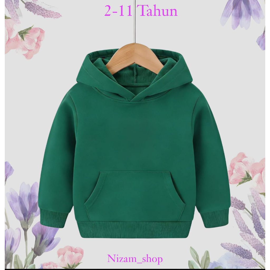sweater hoodie anak laki laki perempuan 2-11 tahun