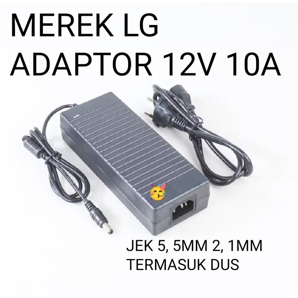 Adaptor POWER ADAPTOR SWITCHING 12V 10A MURNI ADAPTOR MULTI 12V 10A