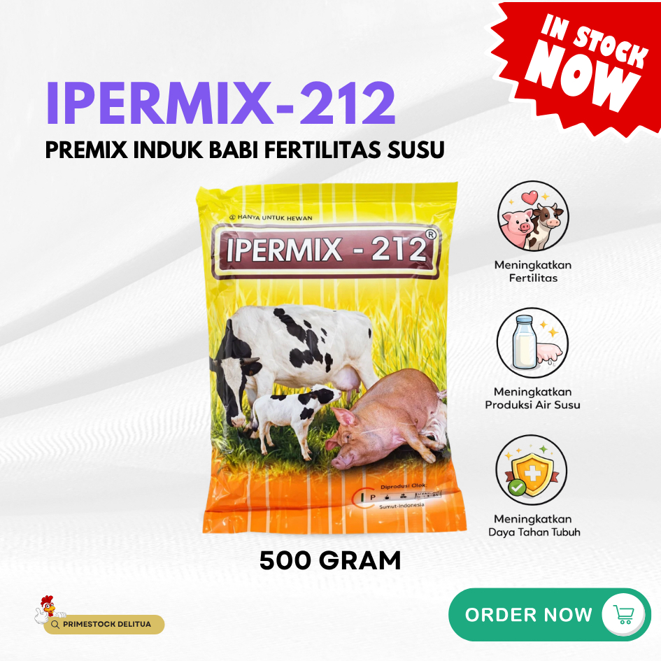 Ipermix-212 - Premix Fertilitas dan Kesehatan Induk Babi 500g