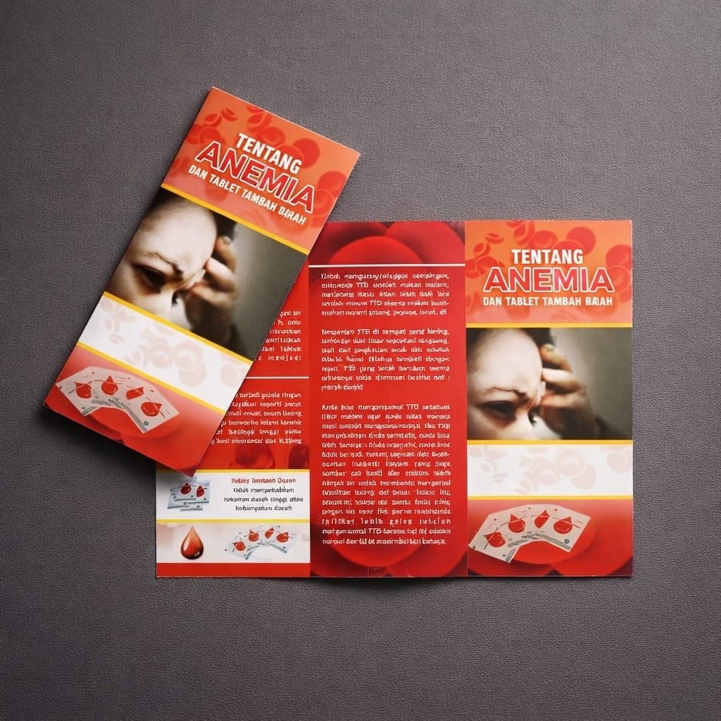 Leaflet / Brosur Anemia, Leaflet Kesehatan, Media Promkes, Tablet Tambah Darah