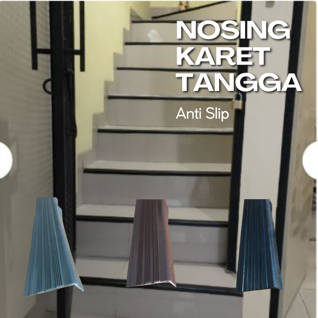Perroll Stepnosing Karet Tangga Anti Slip Tangga list tangga
