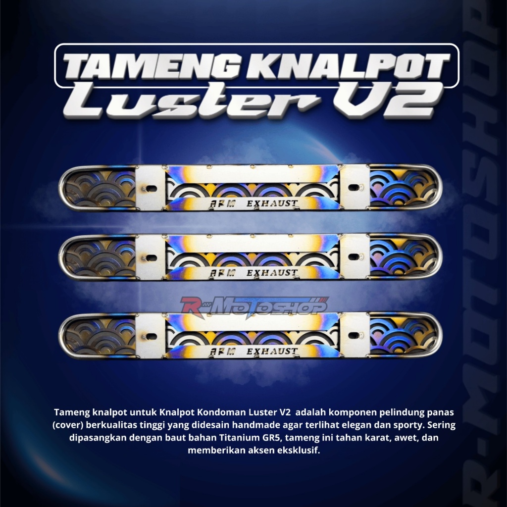 RMotoshop | TAMENG KNALPOT ARM EXHAUST ORIGINAL BURN UNTUK LUSTER V1/V2/WARIOR. Motorcycle