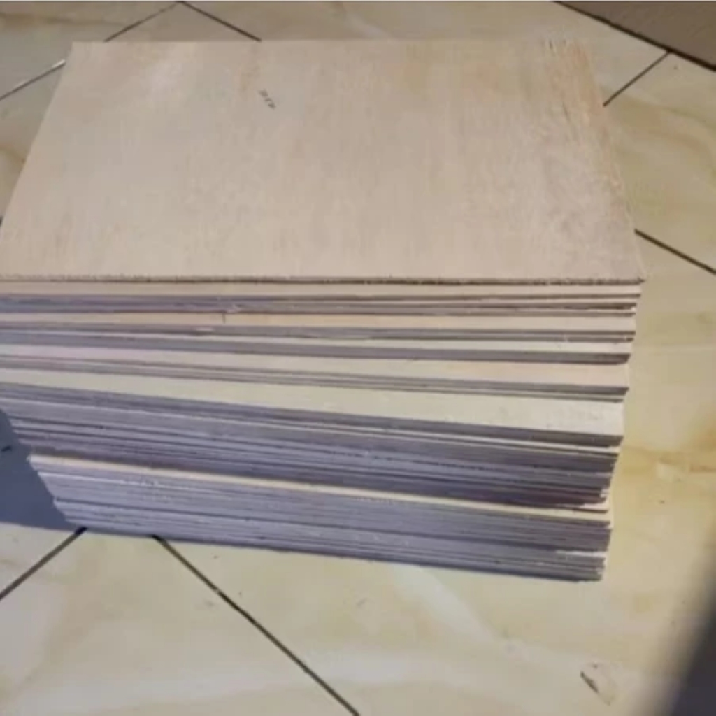 Triplek Lembaran 3mm ukuran 10x15 cm