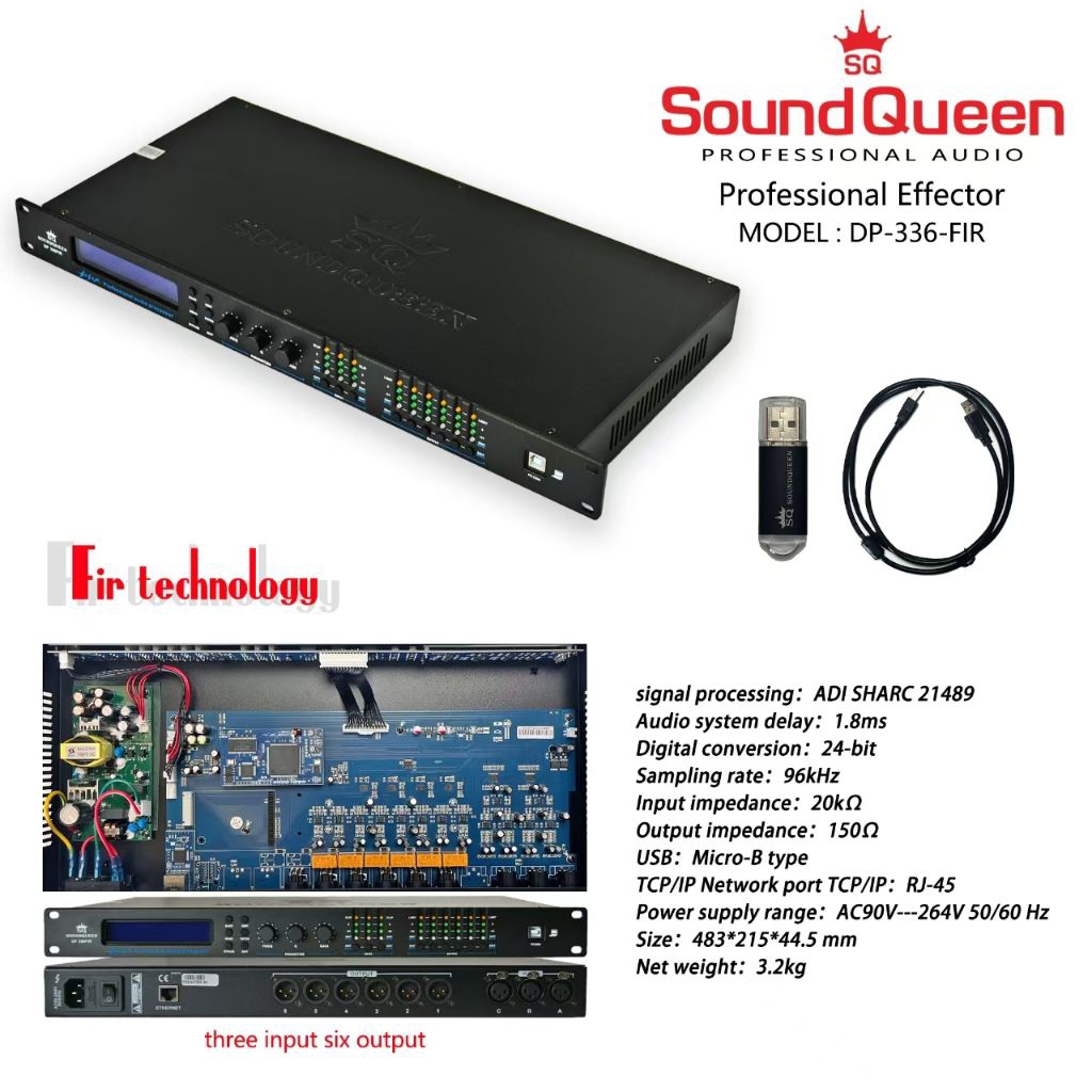 Management Audio Drive Rack Soundqueen DP 336 FIR Original TERBAIK