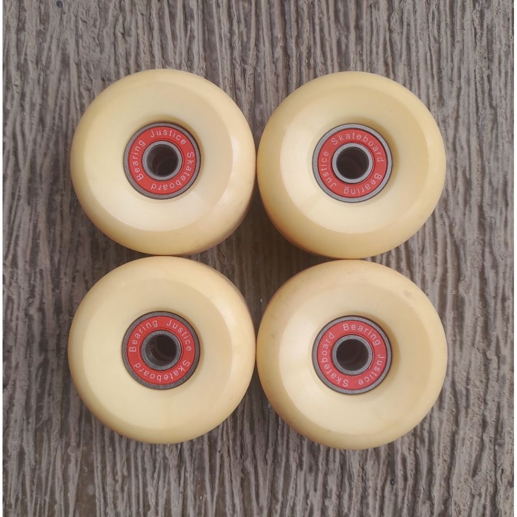 Skateboard Wheels Blank + bearing justice second / bekas