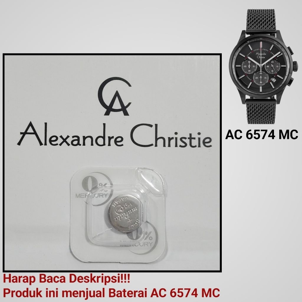 Baterai Jam Tangan Alexandre Christie AC 6574 MC