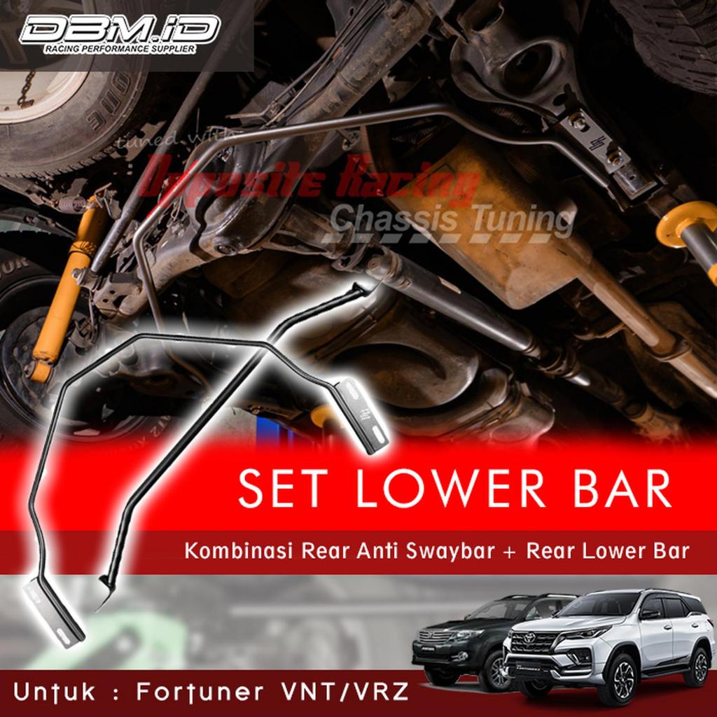 Stabilizer Set Opposite Racing Rear Swaybar Lower Bar Belakang Fortuner VRZ VNT