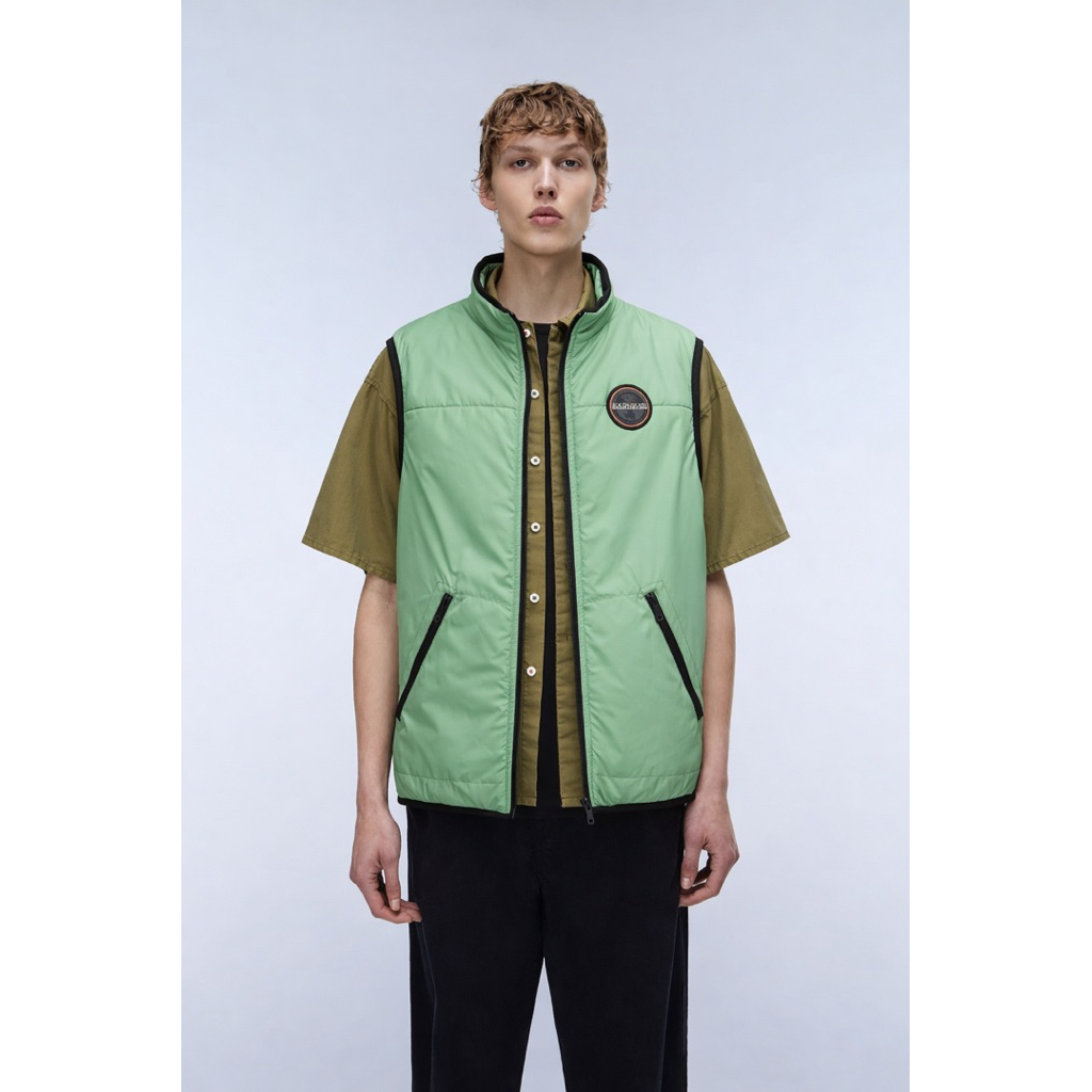 Napapijri Dalen Vest Jacket In Green
