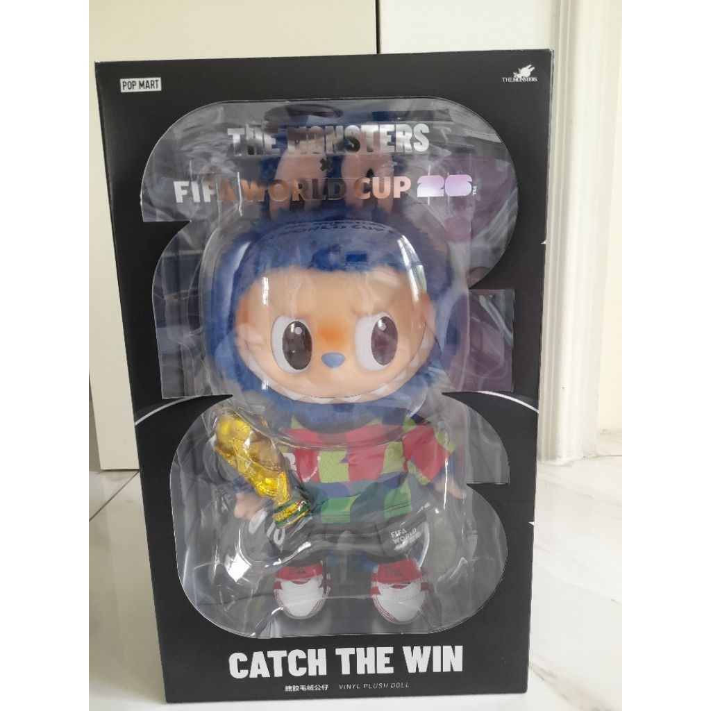 NEW POP MART THE MONSTERS X FIFA SERIES Catch the win vinyl plush doll labubu