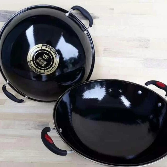 Wajan Enamel Anti Lengket dan Anti Gores 34 cm