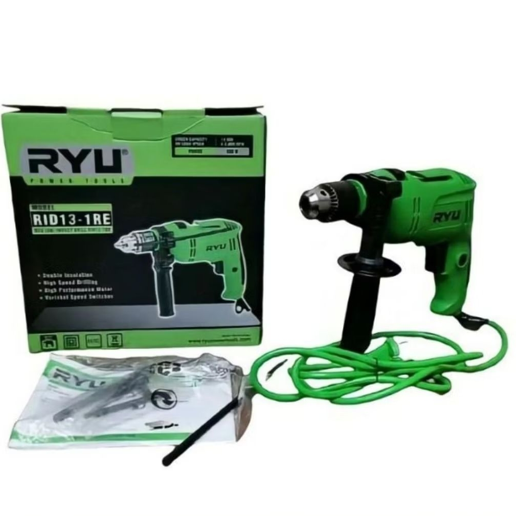 RYU MESIN BOR LISTRIK TEMBOK 13MM BOLAK BALIK -  RID 13-1RE