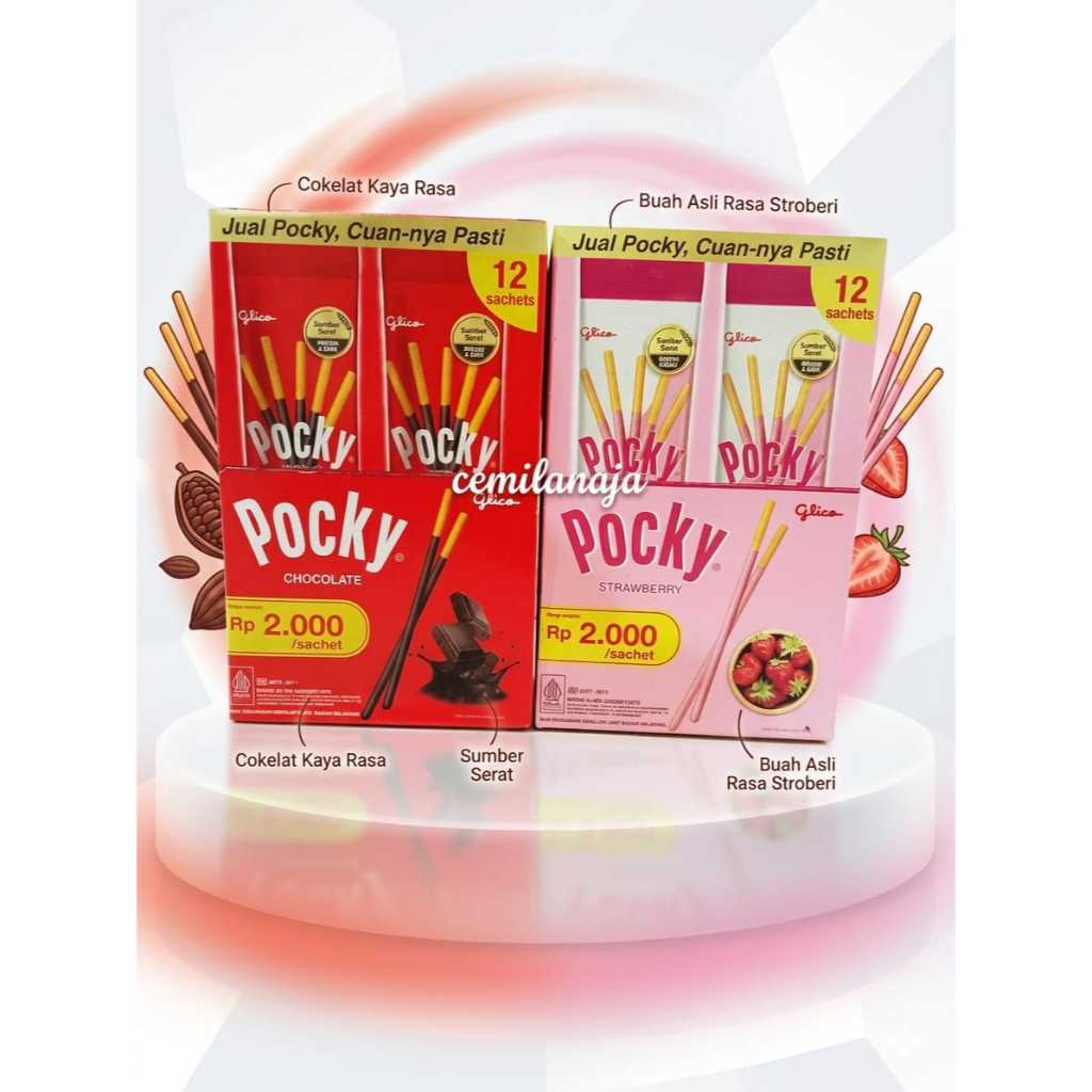 GLICO POCKY BOX isi 12 sachet
