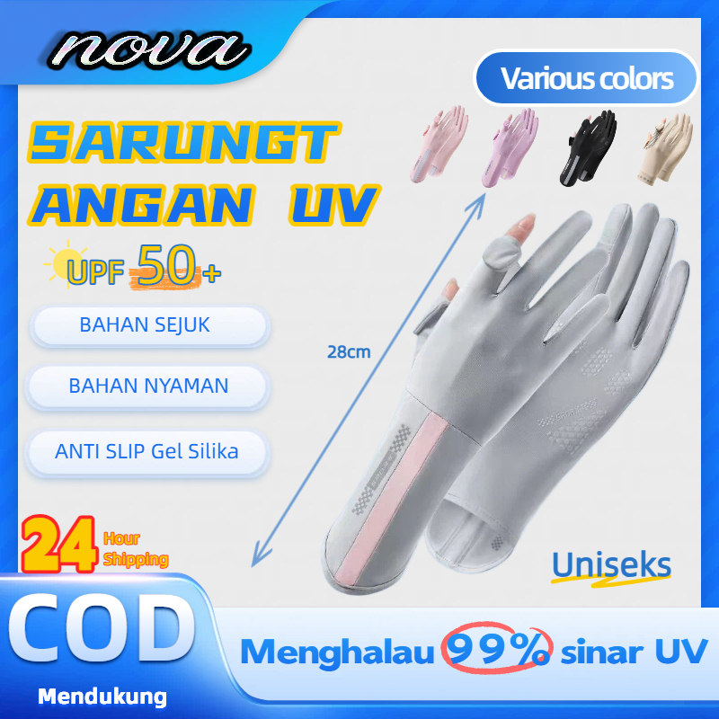 Sarung Tangan Anti UV sun protection gloves Panjang Antislip Sarung Tangan Motor Gloves