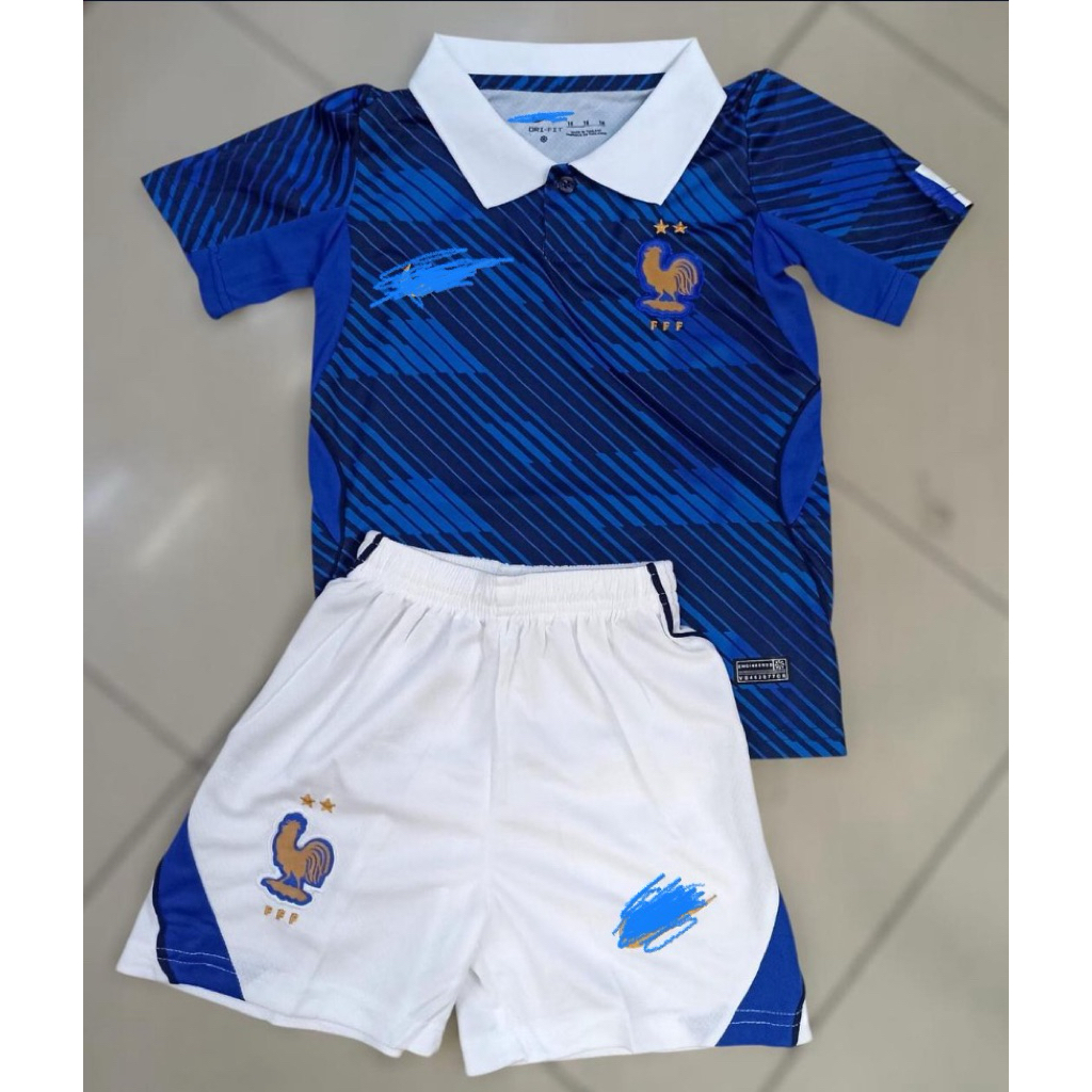 Stelan Setelan Jersey Kaos Baju Sepak Bola Timnas Prancis Perancis France Francis Home Away 3rd Thir