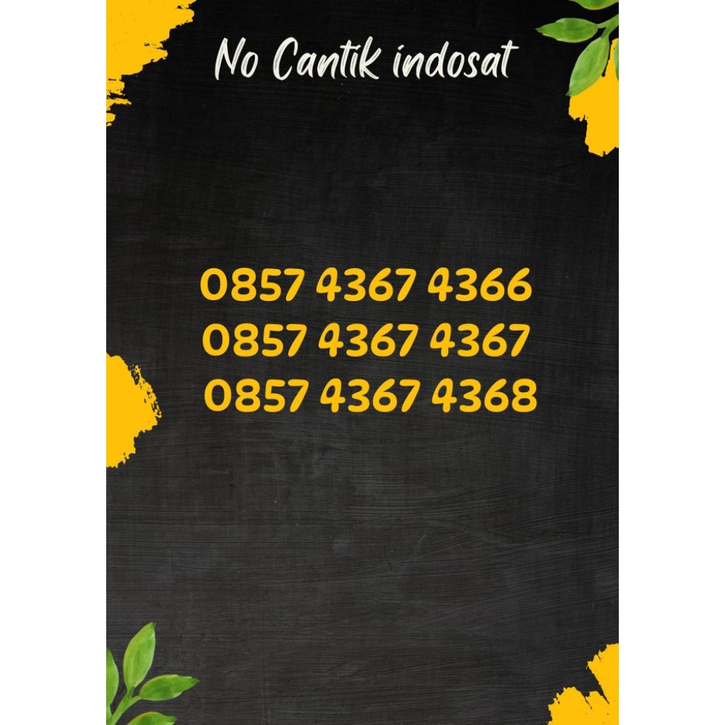 no indosat ABCD ABCD