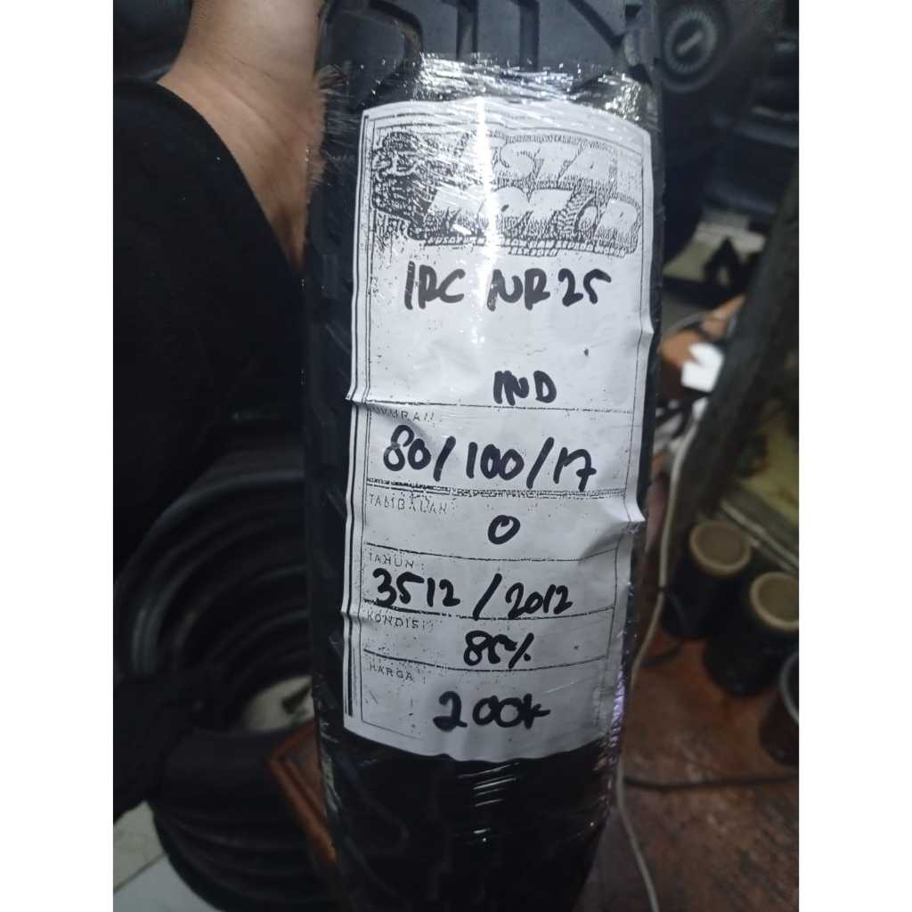 BAN COPOTAN IRC NR 25 RING 17 UKURAN 80 100 17 KODE3512