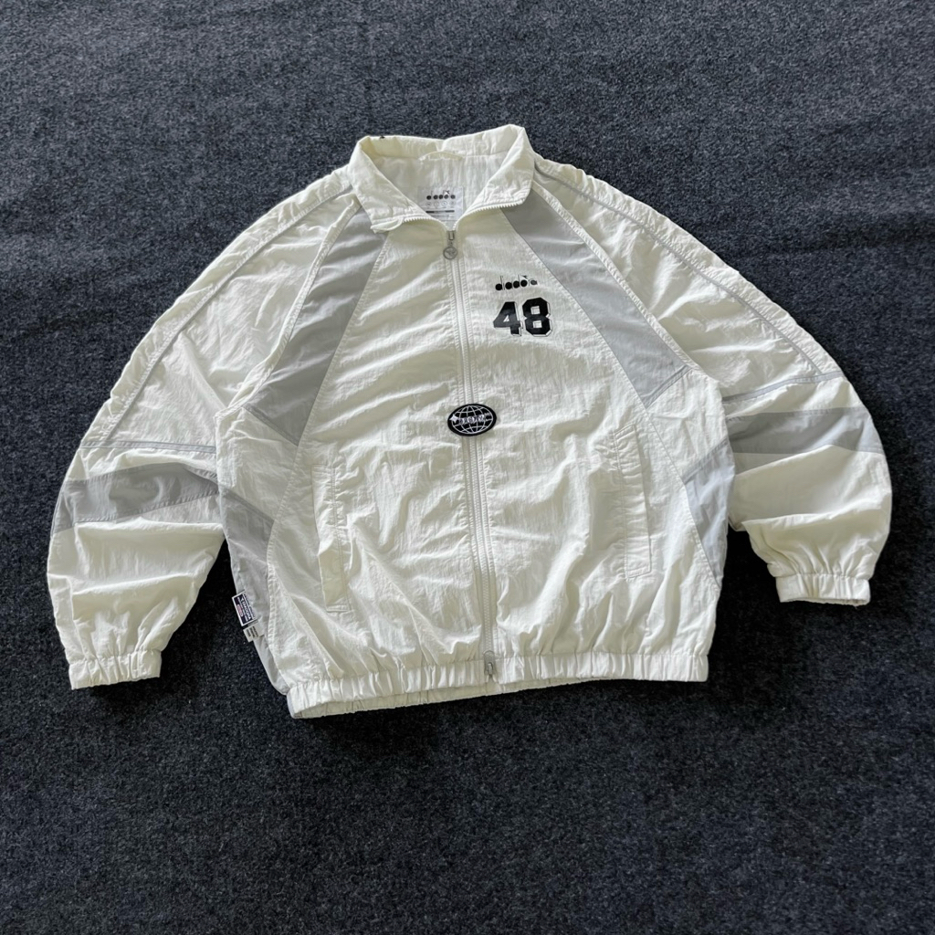 Retro Colorblock DIADORA Regista Windbreaker (Boxy Cut)