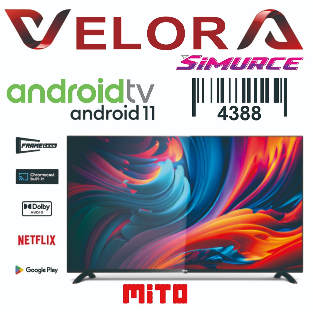 MITO Android TV 4388 43 inch- Android 11.0 - FHD - Voice Search/Google Play/Netflix/Youtube - WIFI/H