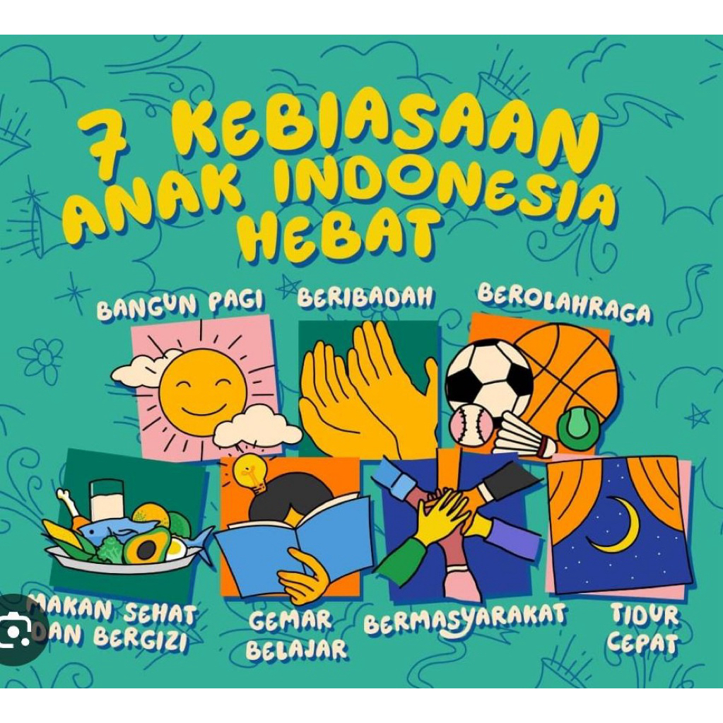 Cetak buku jurnal 7 kebiasaan anak indonesia hebat