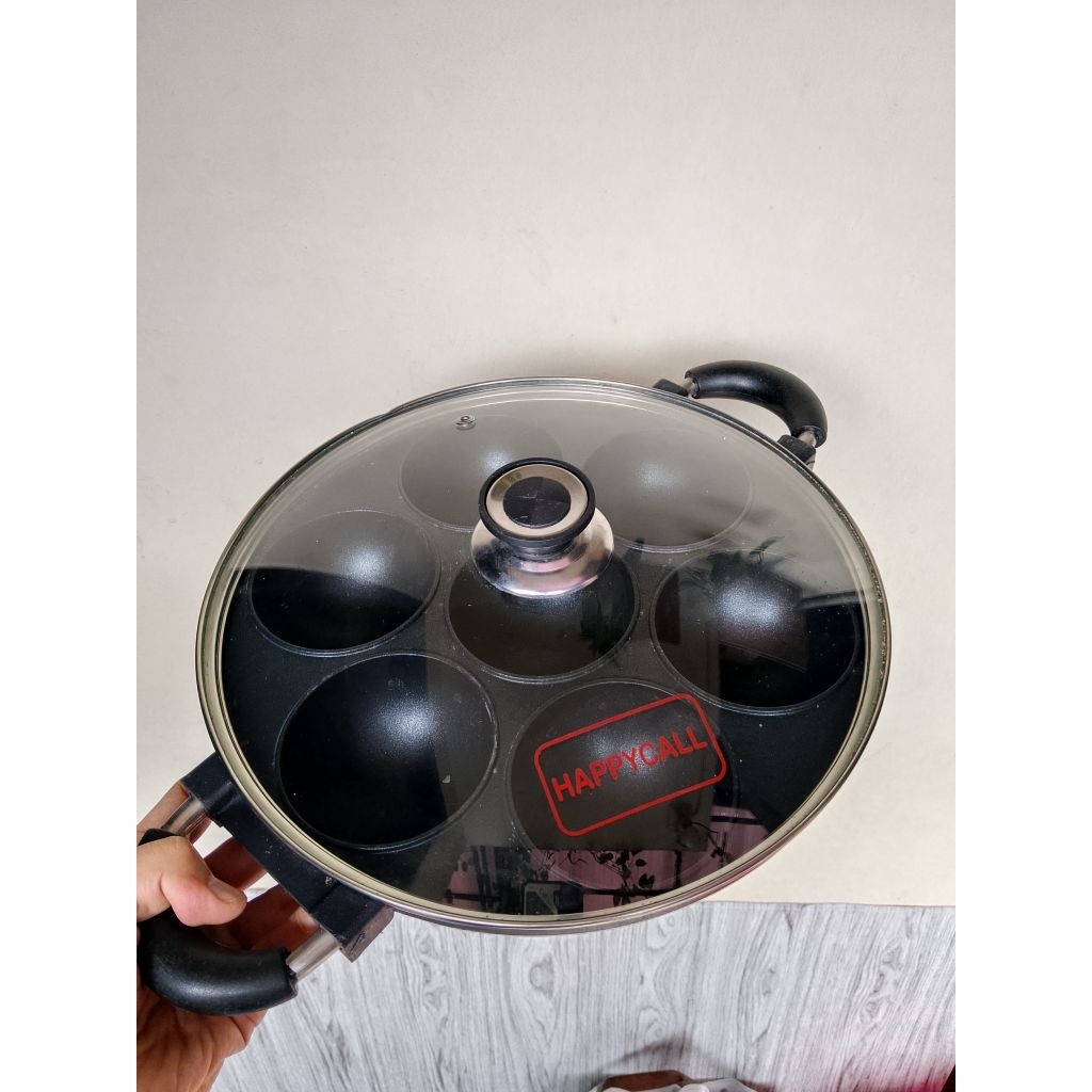Cetakan Serabi Kue Teflon 7 lubang Preloved