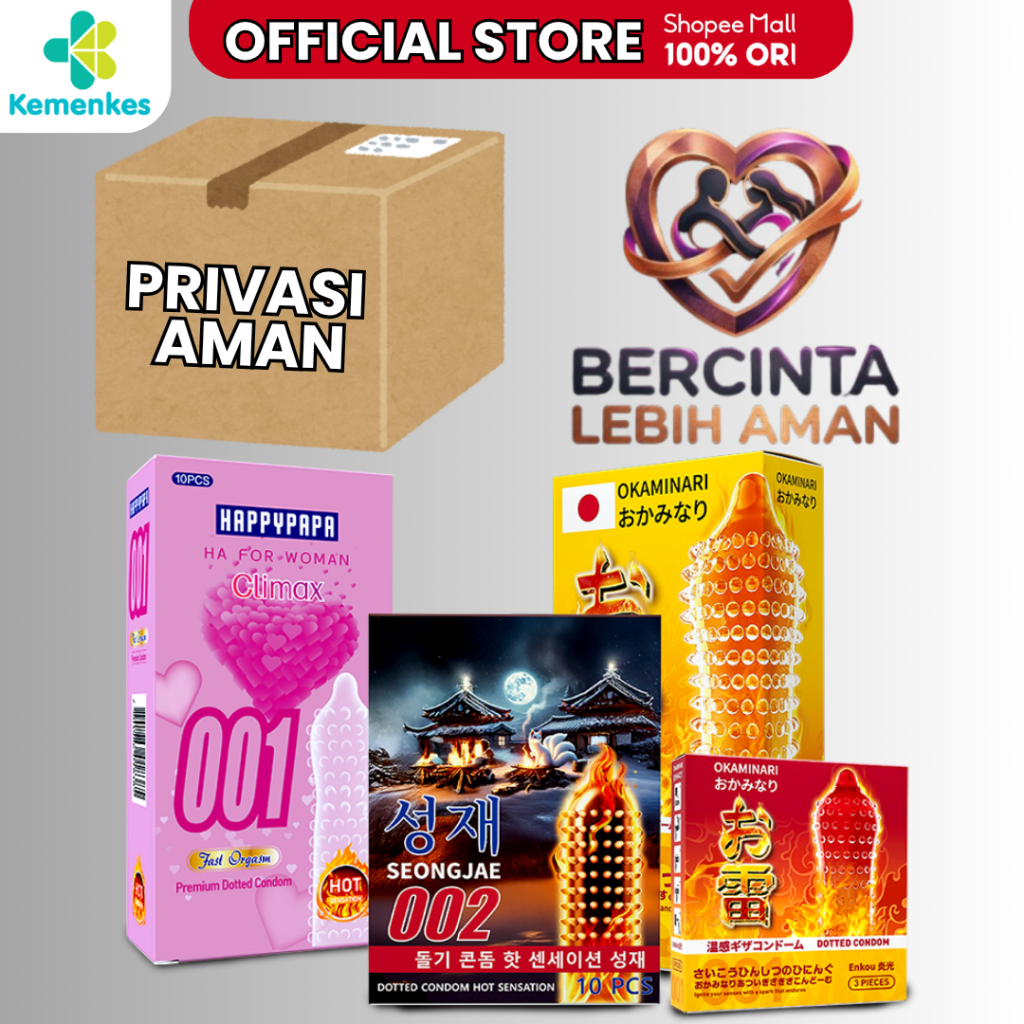 Kondom/Happy Papa 001 Bergerigi Privasi Aman