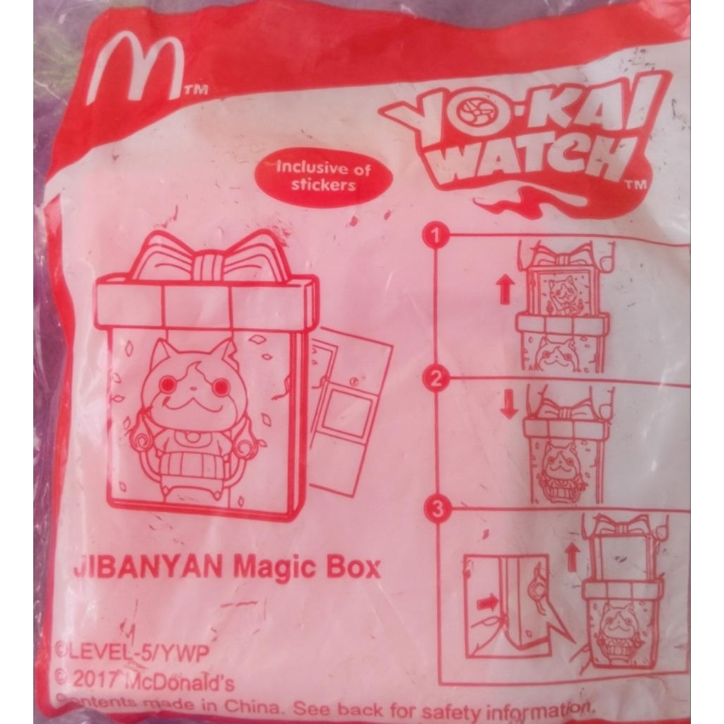 happy meal yokai watch jibanyan magic box