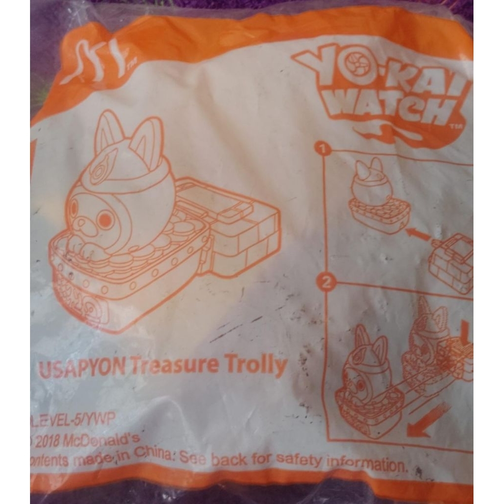 happy meal yokai watch usapyon treasure trolly