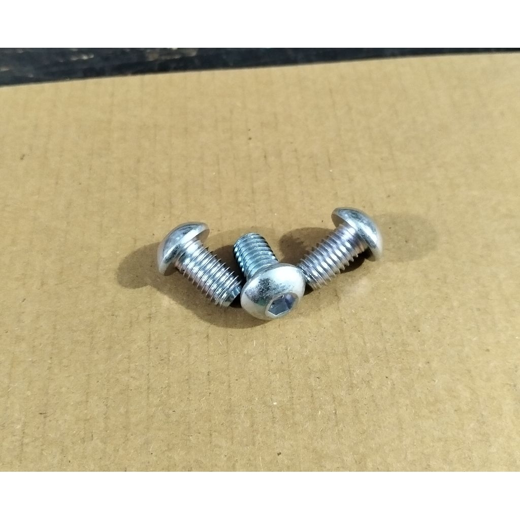 (PAKET ISI 5 PCS) Baut L Button M8x14 Kunci L5 / Baut L5 Payung M8 Panjang 14mm