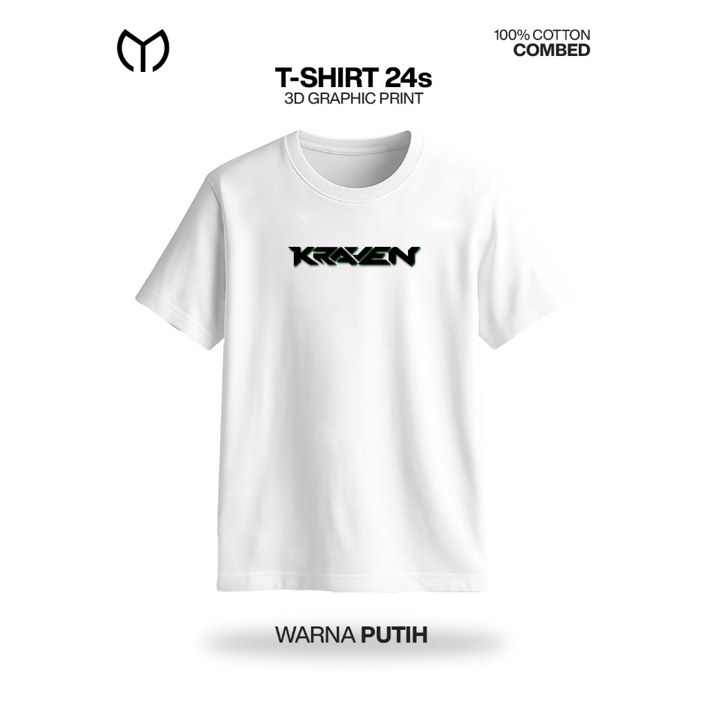 [COD] Mode One 3D Sablon Timbul Kraven - Baju Kaos - Kaos Oblong - T-shirt MN3D 246 Unisex Tee