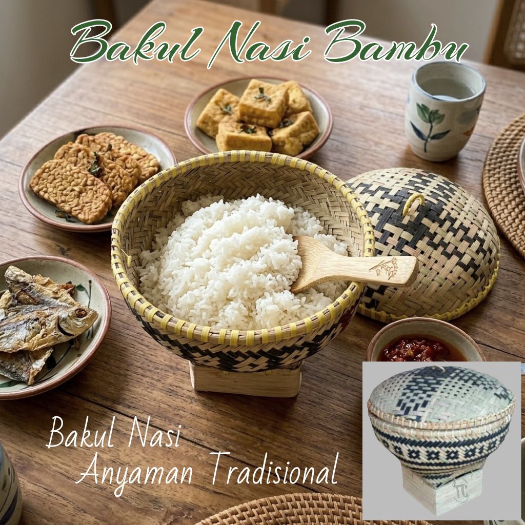 Bakul Nasi Bambu Bakul Bambu Bakul Anyaman Bambu Serbaguna