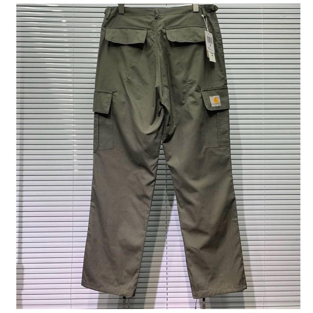 CELANA PANJANG CARGO CARHARTT BAHAN KANVA UNISEX FULL TAG