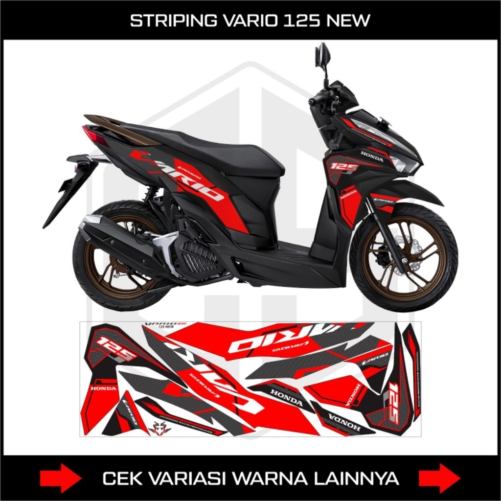 Striping Vario New 125 - 150 Gen 2 / Stiker Motor Vario 2022 - 2025 list Variasi Thailand