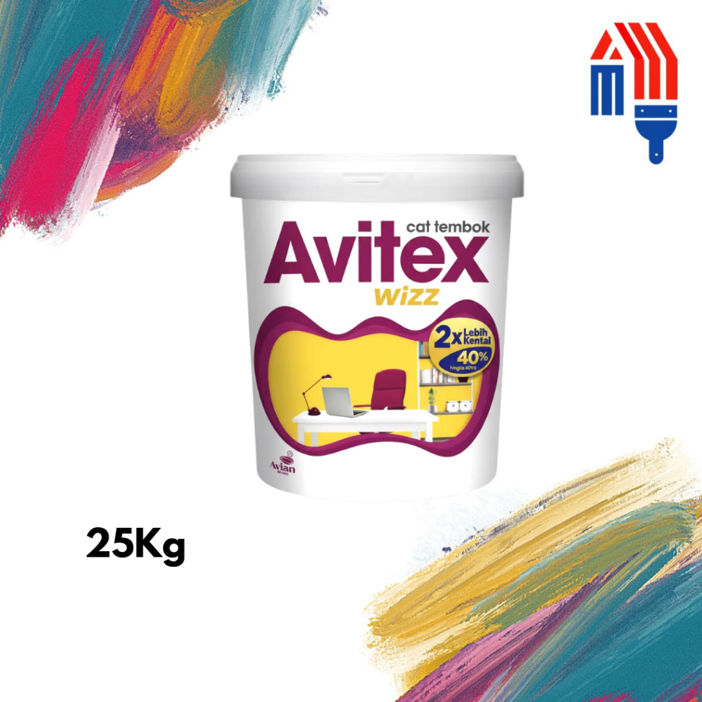 CAT  TEMBOK AVITEX WIZZ 25KG/CAT TEMBOK INTERIOR 25KG