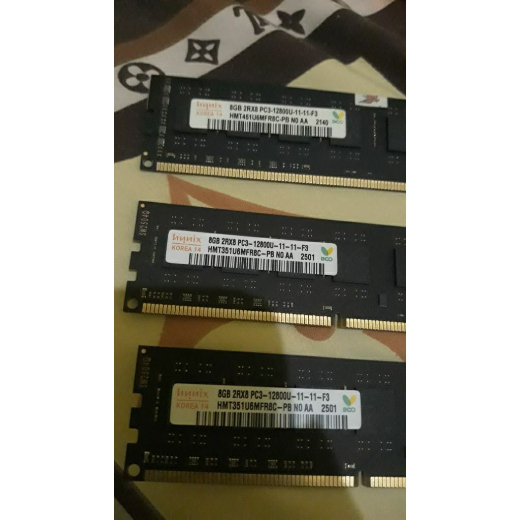 Ram ddr3 12800u skHynix 8gbx3keping 24gb