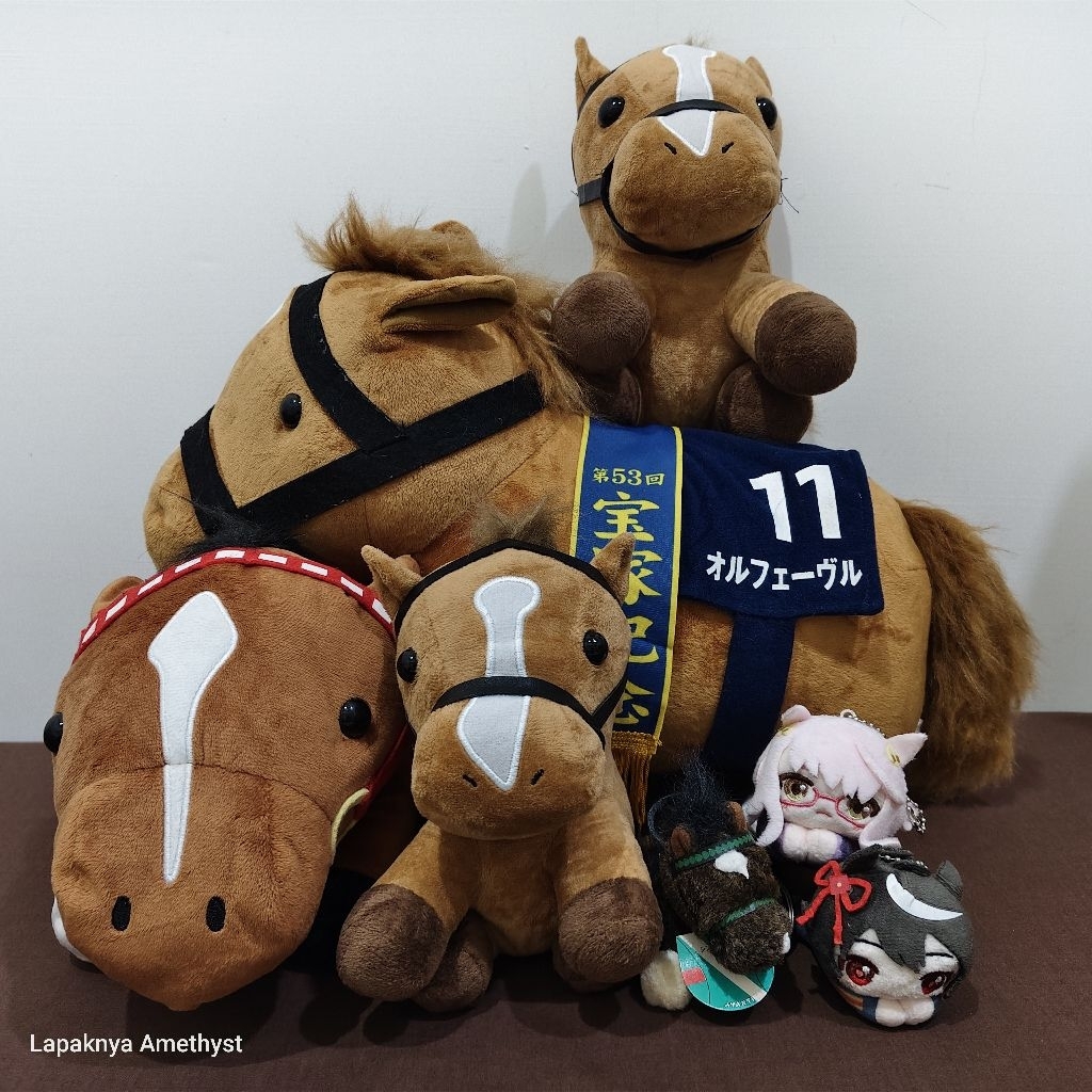 boneka kuda pacu uma musume narita brian kitasan black biwa hayahide symboli indy orfevre plush thor