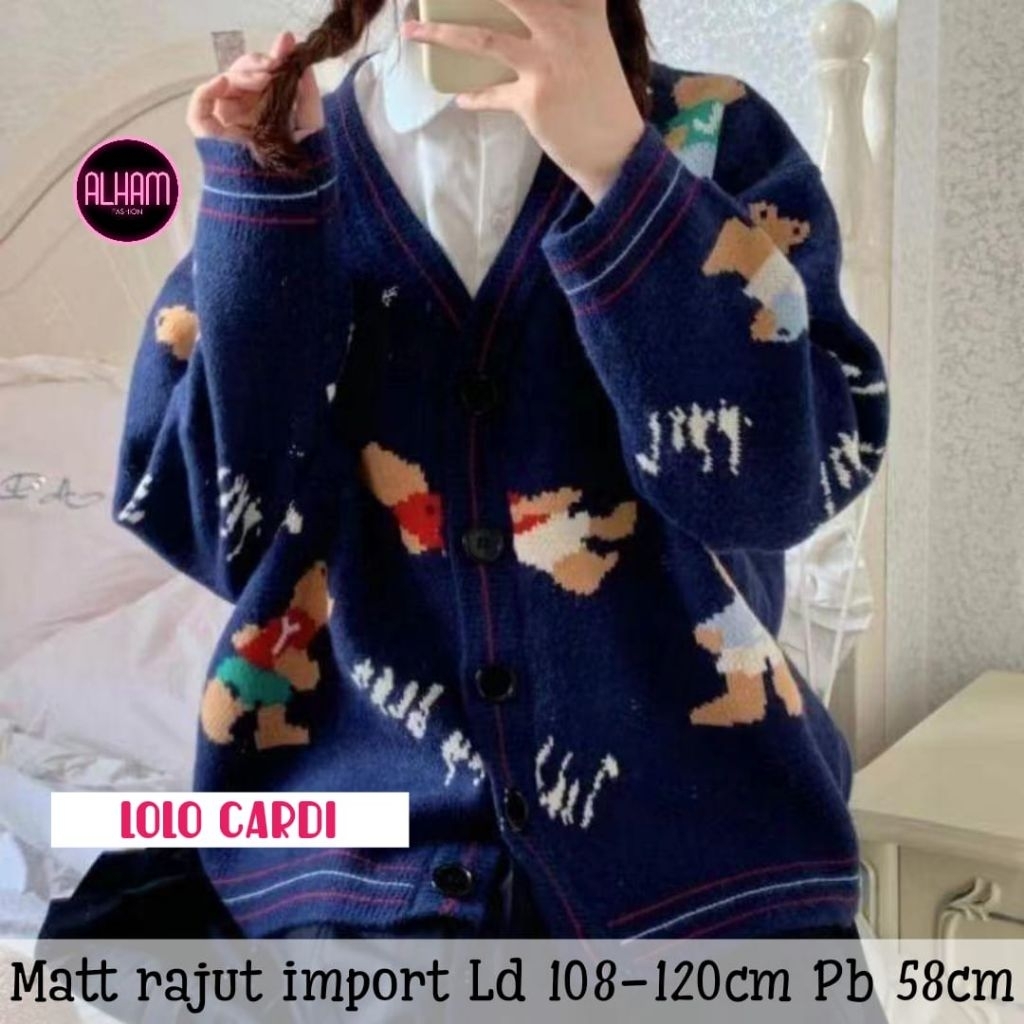 LOLO CARDIGAN RAJUT PREMIUM / CARDIGAN RAJUT TERBARU