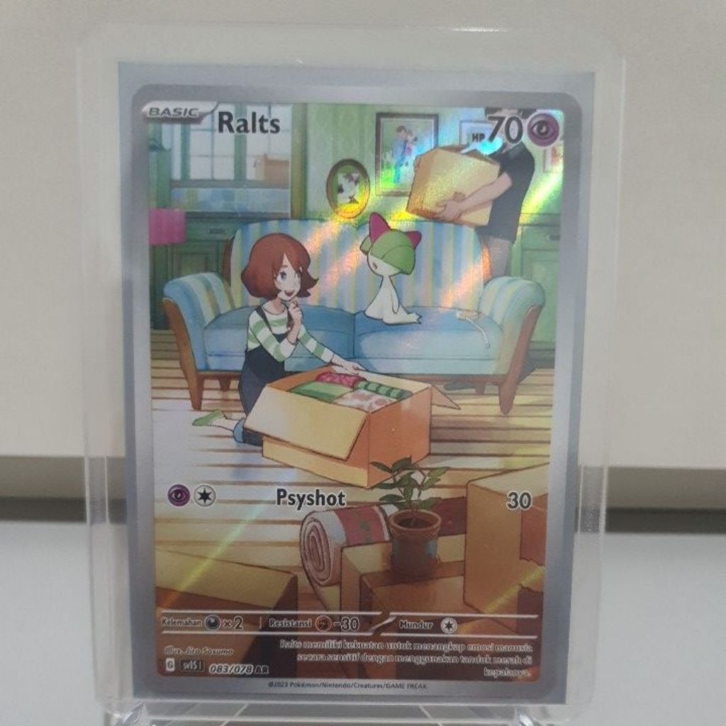 Ralts 083/078 AR Indonesian Scarlet & Violet