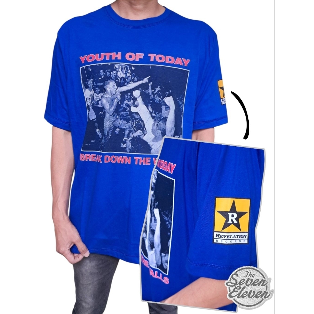 Youth Of Today T-shirt Straight Edge Hardcore Band Kaos Asli 100% Cotton Combed