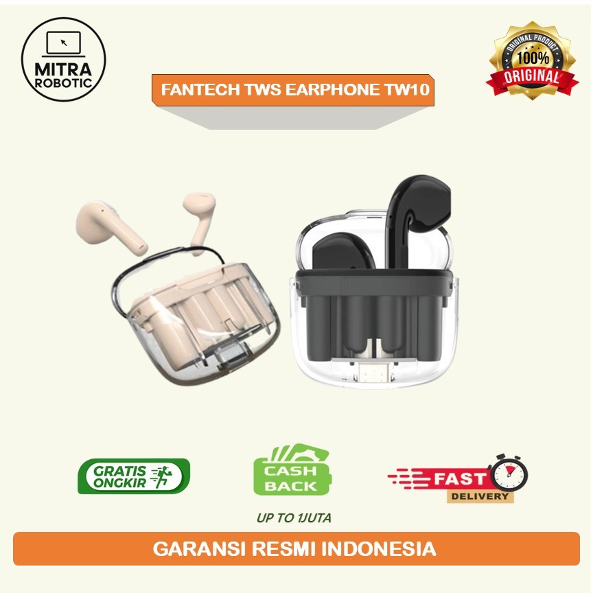 FANTECH TW10 / TW-10 WAVE 10 TWS AUDIO PREMIUM QUALITY GARANSI
