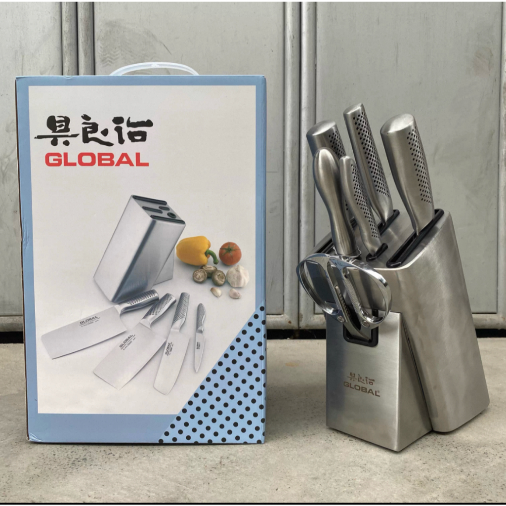 Set Pisau Jepang GLOBAL Japanese Chef Knife Set