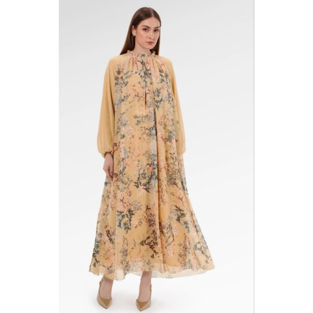 Benang Jarum viola dress marigold