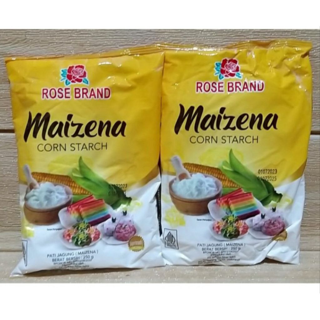 Tepung Maizena Rose Brand 500gr - Pengental Makanan, Pengganti Tepung Terigu, Praktis Digunakan