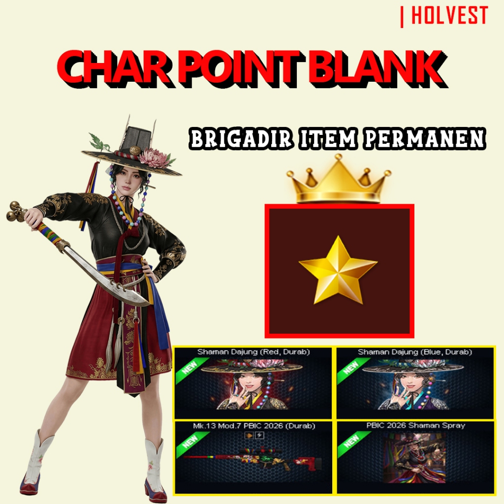 CHAR POINTBLANK / CHAR PB - BRIGADIR MK.13 MOD FULL TITLE | DATA POLOS | AKUN POINTBLANK | GAME PC